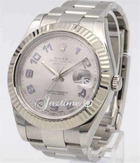 rolex datejust arabic dial blue|pre owned rolex 116334.